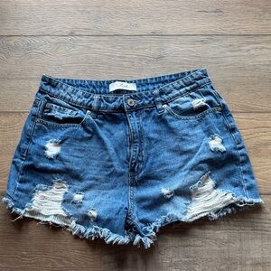 KanCan Ripped Blue Jean Shorts
